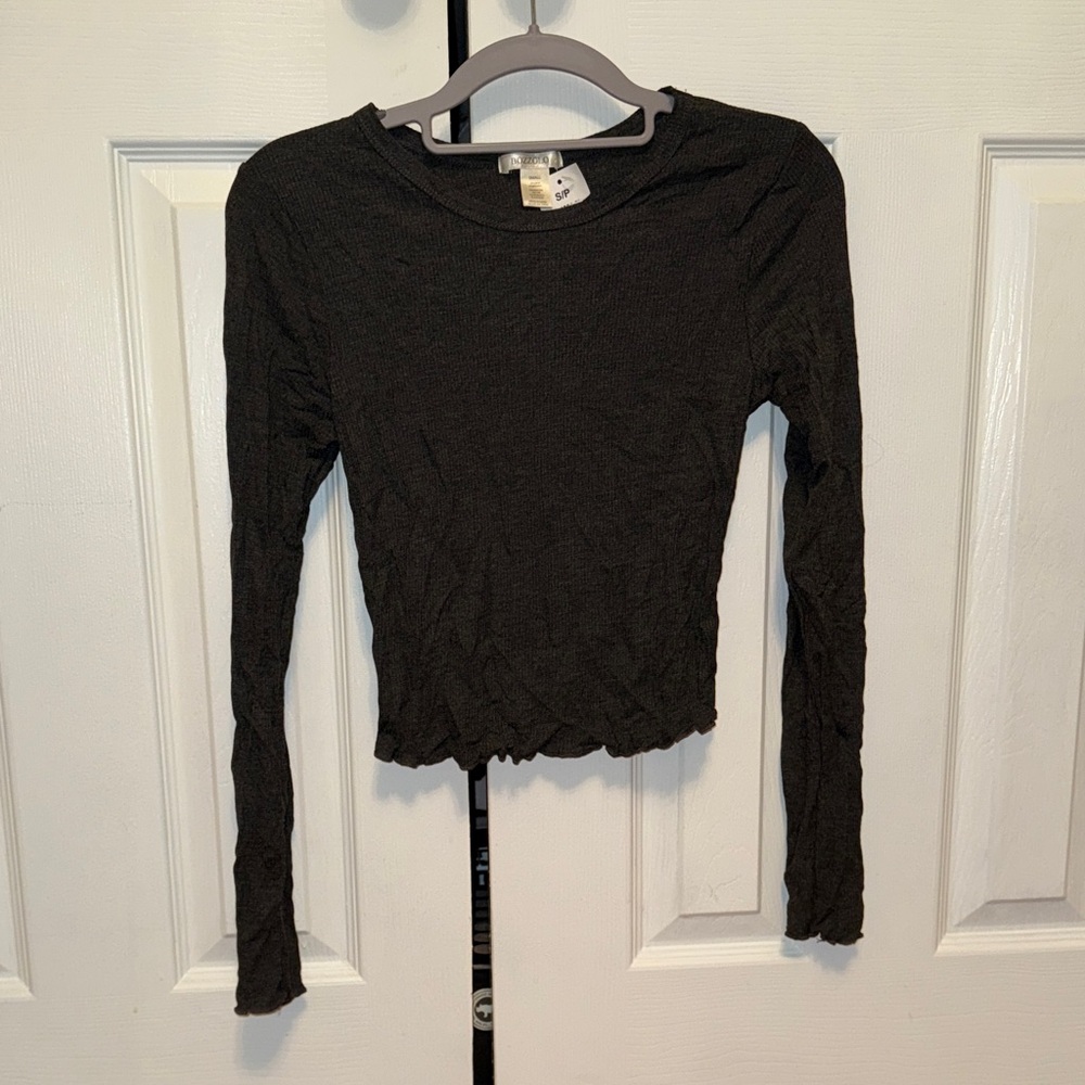 Grey Long Sleeve Women's Top